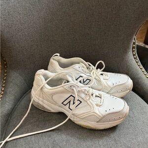 New Balance Women's White and Navy Sneakers